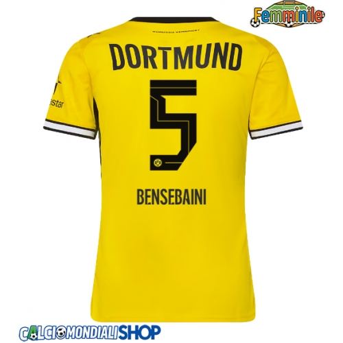 Maglie da calcio Borussia Dortmund Ramy Bensebaini #5 Prima Maglia Femminile 2026-27 Manica Corta